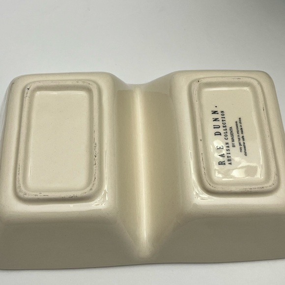 RAE DUNN ceramic tray with Butterflies - Picture 5 of 6